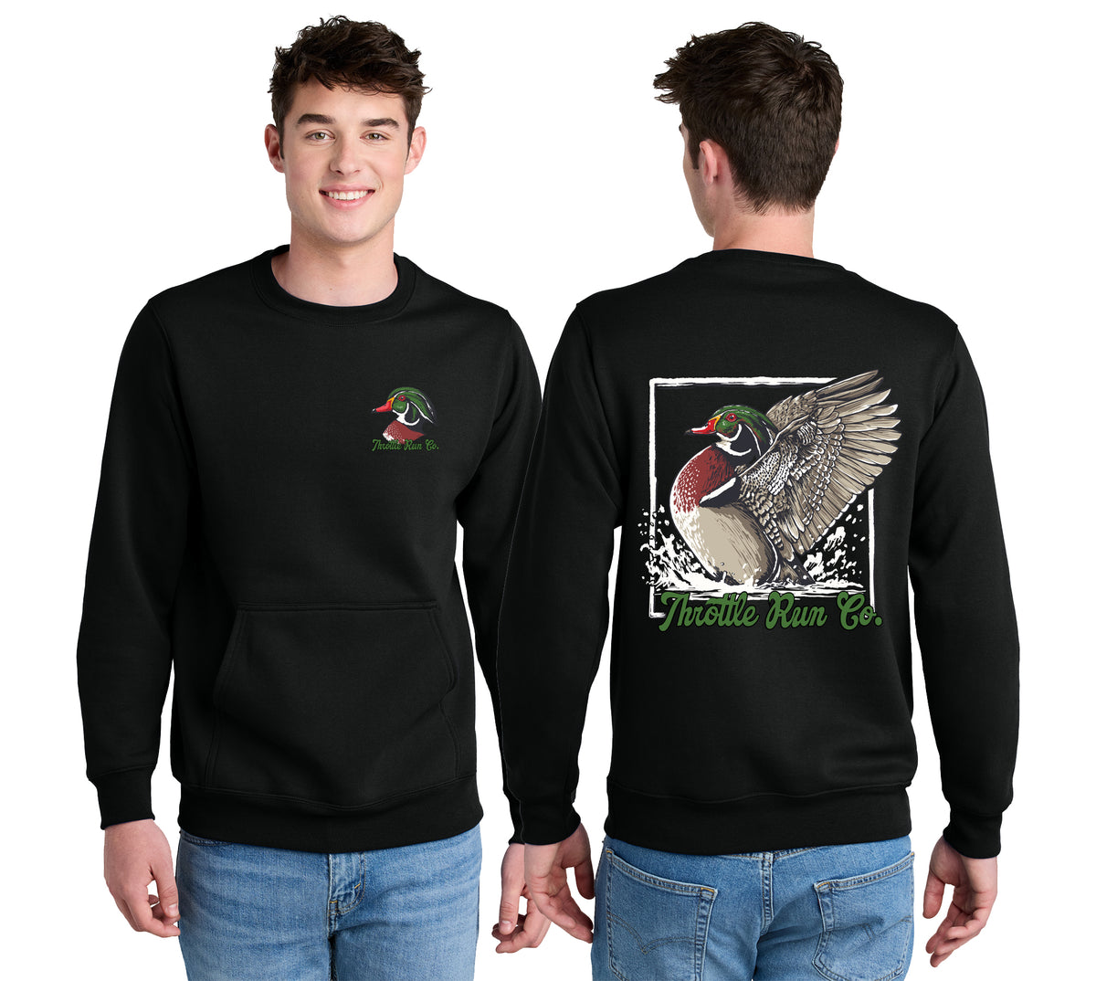 Duck Hunting Crewneck - Black