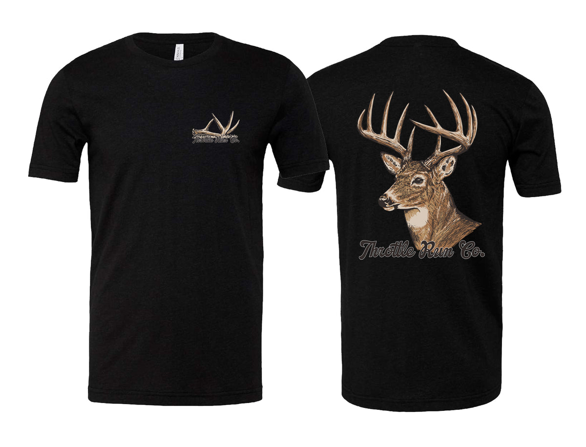 Deer Hunting T-shirt - Black