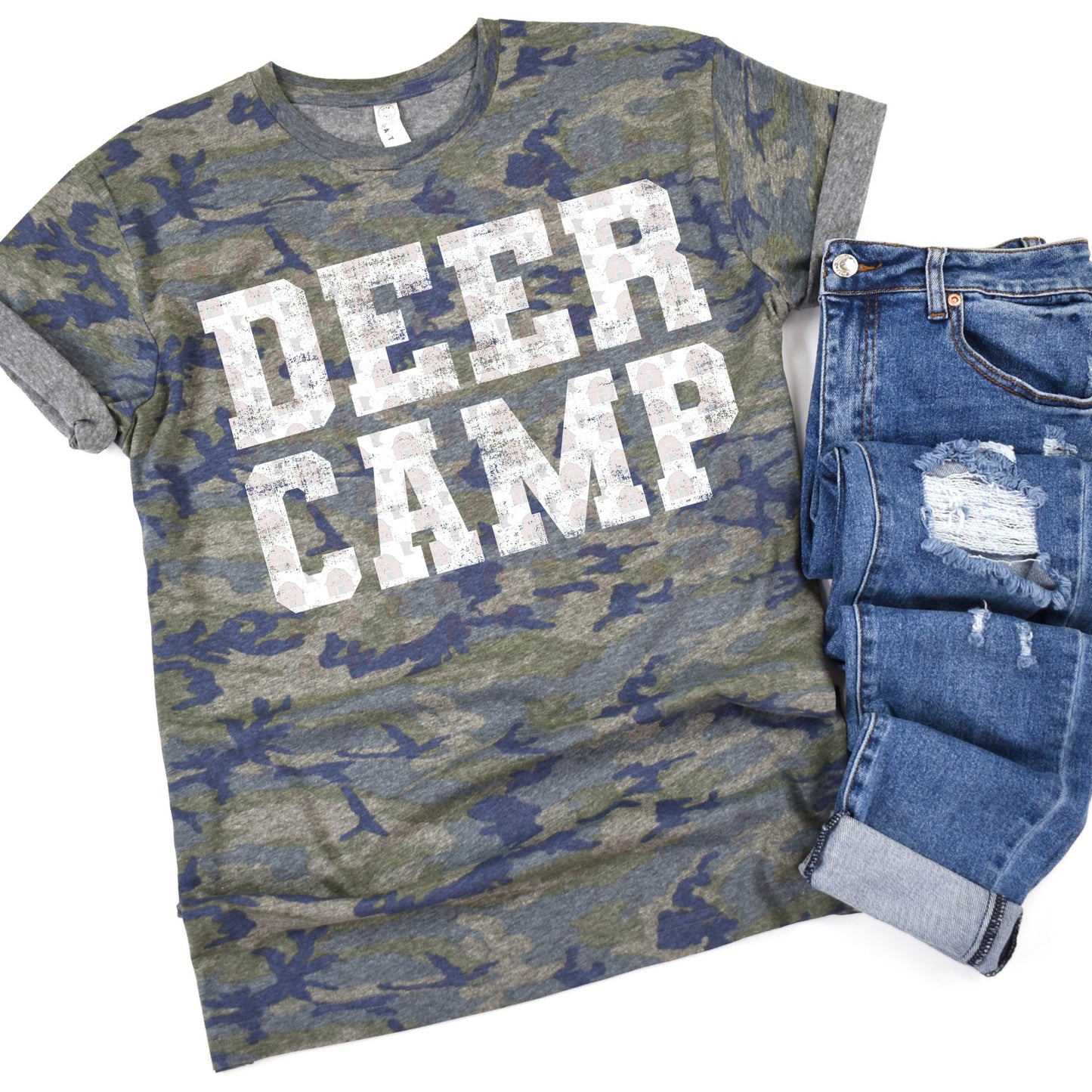 Deer Camp - White Font