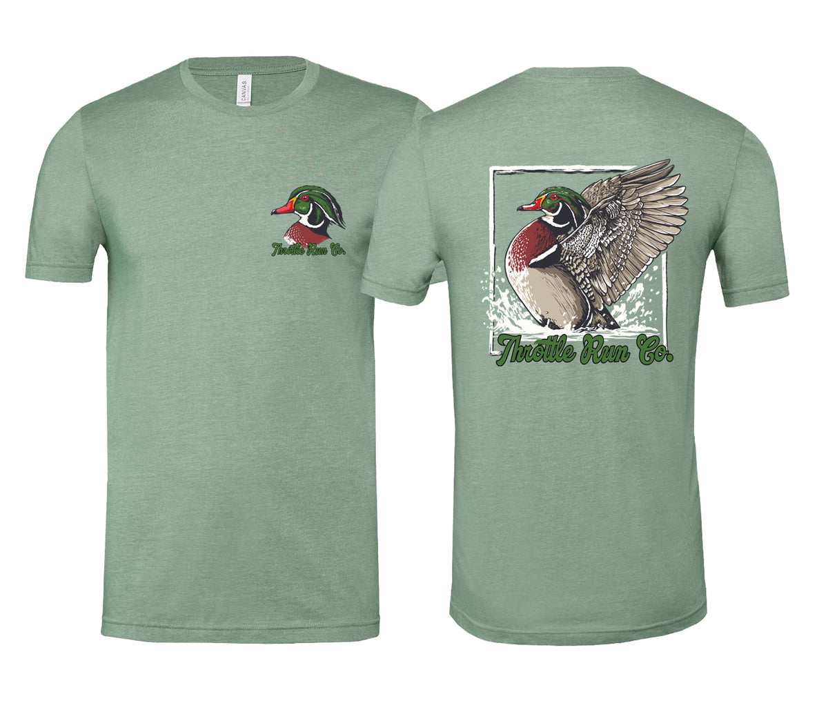 Duck Hunting T-shirt - Heather Sage