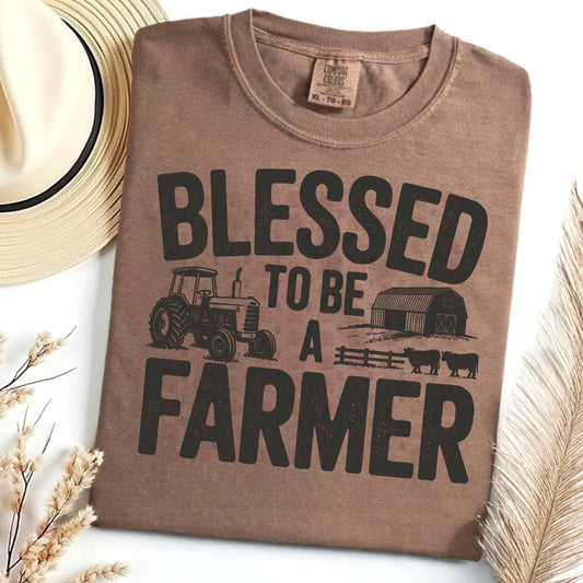 Blessed To Be A Farmer black font