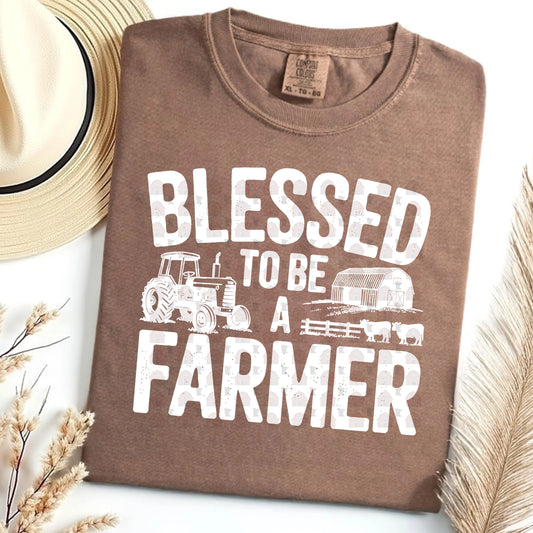 Blessed To Be A Farmer white font