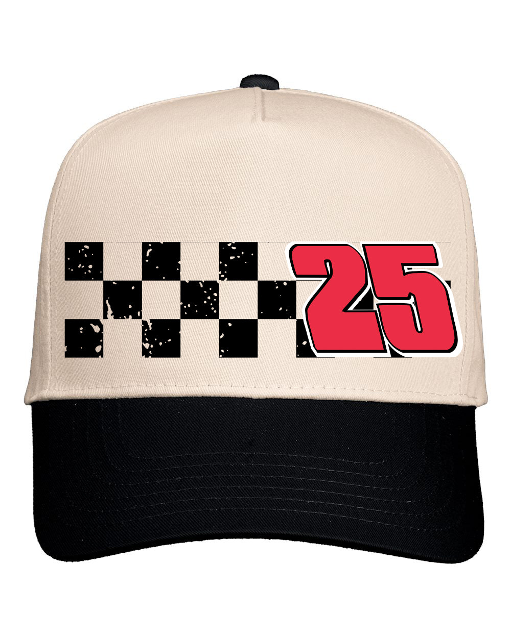 Checkered Custom # Hat