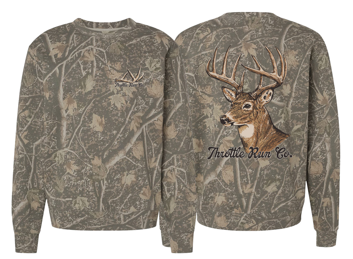 Deer Hunting Crewneck - Deadwood Camo