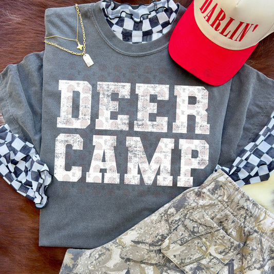 Deer Camp - White Font