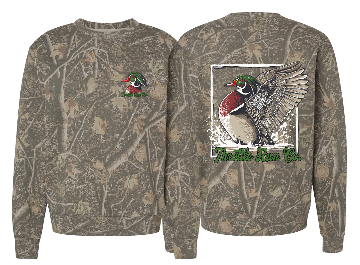 Duck Hunting Crewneck - Deadwood Camo