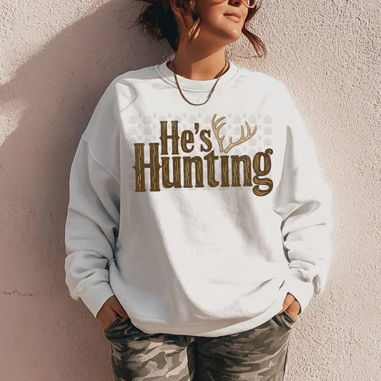 He's Hunting