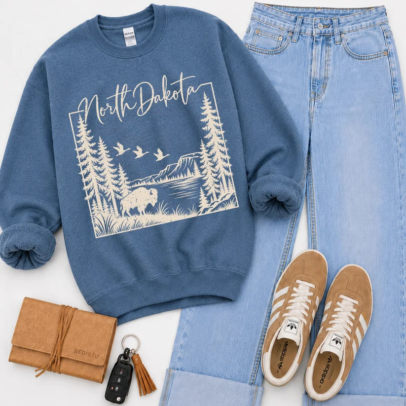 North Dakota - Cream Font