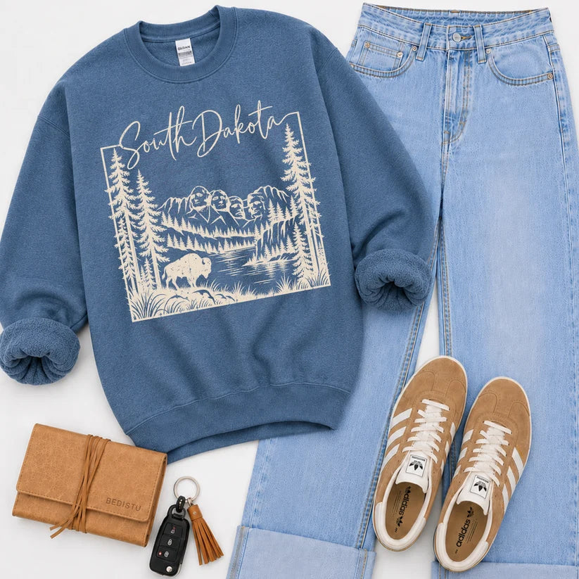 South Dakota - Cream Font