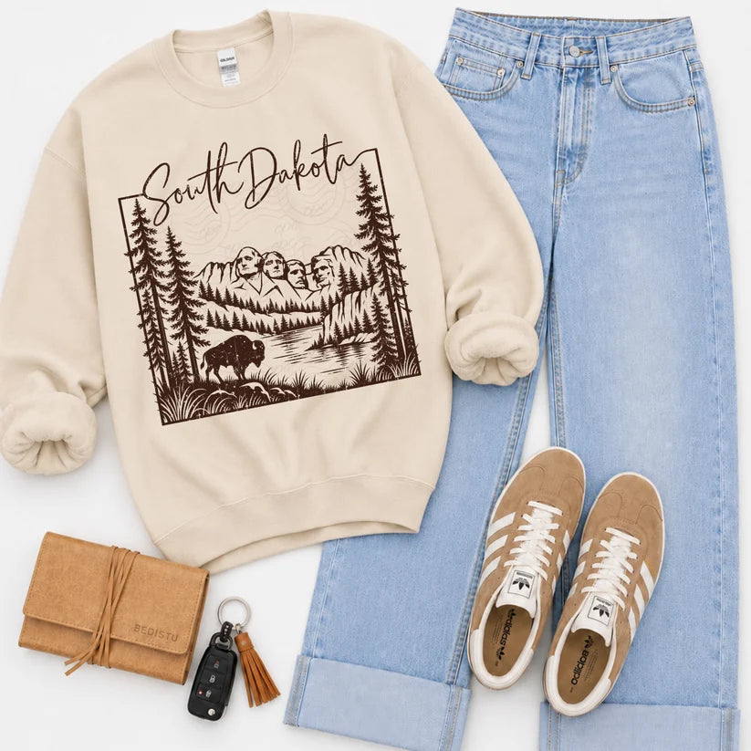 South Dakota - Brown Font